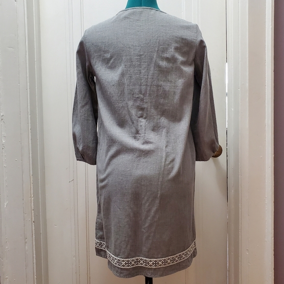 Muji Shift Dress with Embroidery - NWOT - Picture 3 of 5